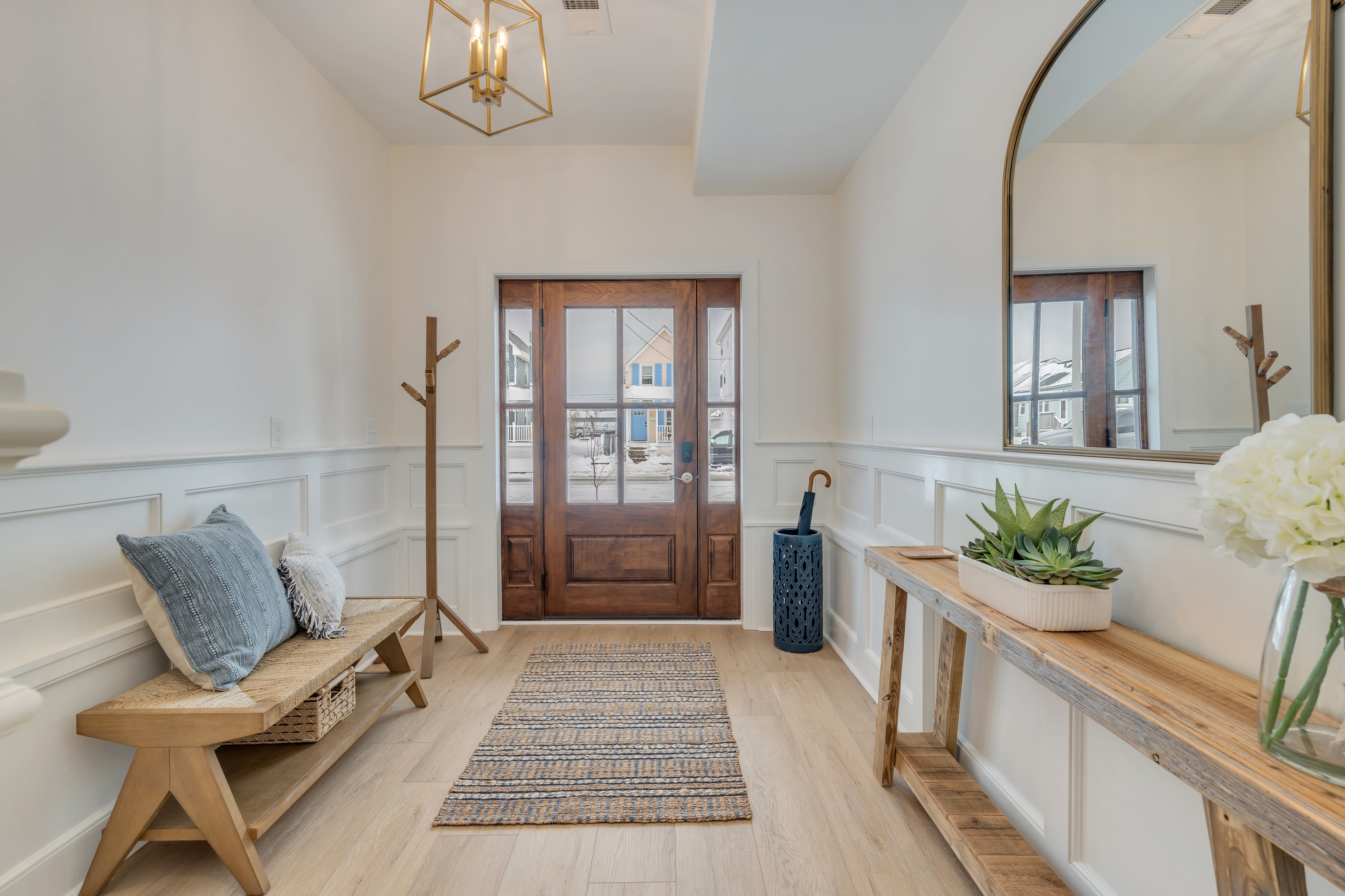 Foyer entry looking toward front door